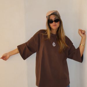 חולצת האש שלי צבע חום